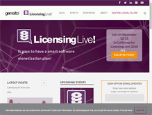 Tablet Screenshot of licensinglive.com